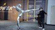Main image for Humanoid Robot Demonstrates Strength and Balance in Training Session.