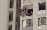 Main image for A Resident Cuts a Structural Column in a 20-Story Chinese Building.