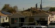 Main image for Surveillance Video Shows Workers Leaping Rooftops to Escape ICE in California.