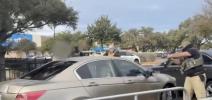 Main image for New Video Shows Migrant Allegedly Ramming ICE Vehicles in San Antonio.
