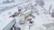 Main image for Semi Trucks Lead Deadly Chain Reaction in Michigan Pileup Involves Over 100 Vehicles.