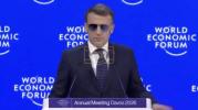 Main image for Macron Sparks Attention With Sunglasses Appearance at Davos.