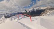 Main image for High-Risk Winter Snowboarder Completed Narrow Alpine Pass.