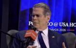 Main image for Treasury Sec. Scott Bessent Roasts Newsom Over Kneepads Comment at Davos.
