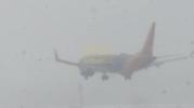 Main image for Lake-Effect Snow Squall Slams New York During Aircraft Landings.