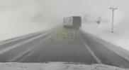 Main image for Iowa Dashcam Captures Truck Sliding on Slick Roadway.