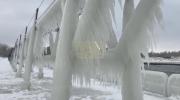 Main image for Michigan Lighthouse Transforms Into Massive Ice Monster.