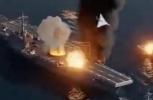 Main image for Iran Signals Threat With AI Video Simulation of U.S. Carrier Attack.