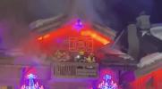 Main image for Massive Fire Tears Through Ski Resort Hotel in France.