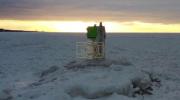 Main image for Drone Footage Shows Lake Michigan Locked in Ice.