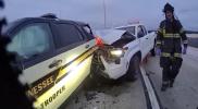 Main image for Dashcam Captures High-Speed Crash Into Tennessee Trooper's Cruiser.