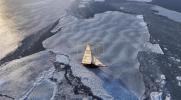 Main image for Rare Deep Cold Brings Iceboats Back to Great South Bay.