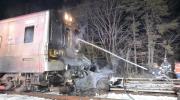 Main image for Car Destroyed After Collision With LIRR Train at Crossing.