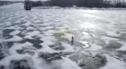 Main image for Drone Footage Reveals Cracking Ice Across Lake Erie.
