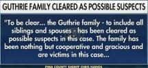 Main image for Pima Sheriff Confirms No Family Involvement in Guthrie Case.