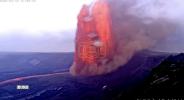 Main image for Hawaii Volcano Unleashes Massive Lava Fountain Blast.