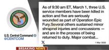 Main image for BREAKING: 3 U.S. Troops Killed in Iranian Strikes.