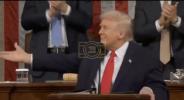Main image for Republicans Stand as Trump Presses Border First Policy But Democrats Stayed Seated.