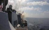 Main image for Watch How USS McFaul Launches Nine Tomahawks at Iranian Targets.
