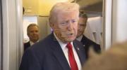 Main image for WATCH FULL: President Trump, Joined by the Secretary of War and the Secretary of Peace Missions, Speaks to Reporters Aboard Air Force One.