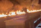 Main image for Tehran Streets Flood With Oil After Airstrikes.