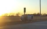 Main image for High-Speed Wisconsin Pursuit Ends in Airborne Vehicle Flip.