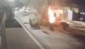 Main image for Footage Shows Missile Explosion in Petah Tikva, Israel.