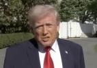 Main image for Trump gets HEATED with a reporter over an Iran question.