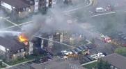 Main image for NJ Woodbridge Apartment Erupts in Flames as Firefighters Race to Contain Fast-Spreading Fire.