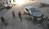 Main image for Vehicle Crash Sends Fridge Flying Inside Florida Shop.