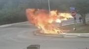 Main image for Motorcycle Explosion in San Antonio Nearly Hits Children.