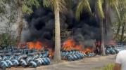Main image for WATCH: Hundreds of Electric Bikes Erupt in China Blaze.