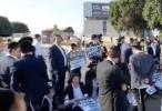Main image for Haredi Demonstrators Shut Down Key Roads Chanting &ldquo;Prison and Not the Army."