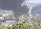 Main image for Ukraine Drone Strike Sparks Massive Fire at Russia's Tuapse Oil Refinery.