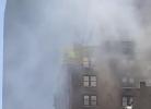 Main image for Eugene O'Neill Theatre on Broadway Hit by Major Blaze as Firefighters Battle Roof Flames in Manhattan.