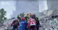 Main image for Heartbreaking Footage: Firefighters Rescue Civilians Trapped in Collapsed Kyiv Building After Russian Missile Hit.