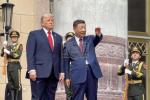 Main image for Powerful Image: President Trump Stands with Xi Jinping on Great Hall Steps After Magnificent Official Welcome.