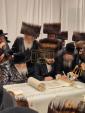 First Photos: Ma'amad K'tivas Ho'osiyos and Hachnasas Sefer Torah for the Sefer Torah donated by Reb Lipa Friedman, HY"V, to the Satmar Talmudei Torah Lipa Friedman Building in Boro Park.