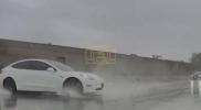 Main image for Tesla Driver Regains Control After Terrifying Spin Across Traffic Lanes.