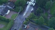 Main image for Police Deploy Water Cannon As Belfast Erupts Again As Police Clash With Masked Crowds.