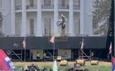 Main image for Jaw-Dropping Scenes at White House: Nitro Circus and Travis Pastrana Defy Gravity with Stunts Over UFC Cage on South Lawn.