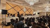 Student Assembly and Sheva Brachos for Ohr Torah Rosh Yeshiva Shlit"a's Youngest Son Tom, Marrying Bobov 45 Rebbe's Granddaughter