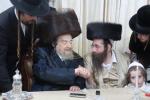 Simchas Bar Mitzvah for a great-grandson of Harav Hakadosh Rav Yaakov Meir Schechter Shlit"a, grandson of his son Harav Hagaon Rav Nachman Schechter A"H