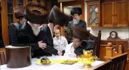 Main image for The Belzer Rebbe Shlit"a Puts On the Shtreimel for an Orphan Chosson