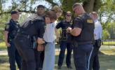 Main image for Trump Demands Repairs After Park Police Arrest Reflecting Pool Vandalism Suspects.