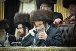Shabbos Zachor in Tzfas: Satmar Yetev Lev Eretz Yisroel celebrates Siyum Chatzi HaShas, led by the Satmar Yerushalayim Av Beis Din Shlit"a, son of the Satmar Rebbe Shlit"a.