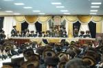 Shabbos Zachor in Tzfas: Satmar Yetev Lev Eretz Yisroel celebrates Siyum Chatzi HaShas, led by the Satmar Yerushalayim Av Beis Din Shlit"a, son of the Satmar Rebbe Shlit"a.