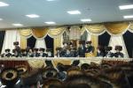 Shabbos Zachor in Tzfas: Satmar Yetev Lev Eretz Yisroel celebrates Siyum Chatzi HaShas, led by the Satmar Yerushalayim Av Beis Din Shlit"a, son of the Satmar Rebbe Shlit"a.