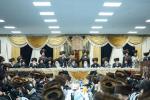 Shabbos Zachor in Tzfas: Satmar Yetev Lev Eretz Yisroel celebrates Siyum Chatzi HaShas, led by the Satmar Yerushalayim Av Beis Din Shlit"a, son of the Satmar Rebbe Shlit"a.