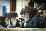 Shabbos Zachor in Tzfas: Satmar Yetev Lev Eretz Yisroel celebrates Siyum Chatzi HaShas, led by the Satmar Yerushalayim Av Beis Din Shlit"a, son of the Satmar Rebbe Shlit"a.